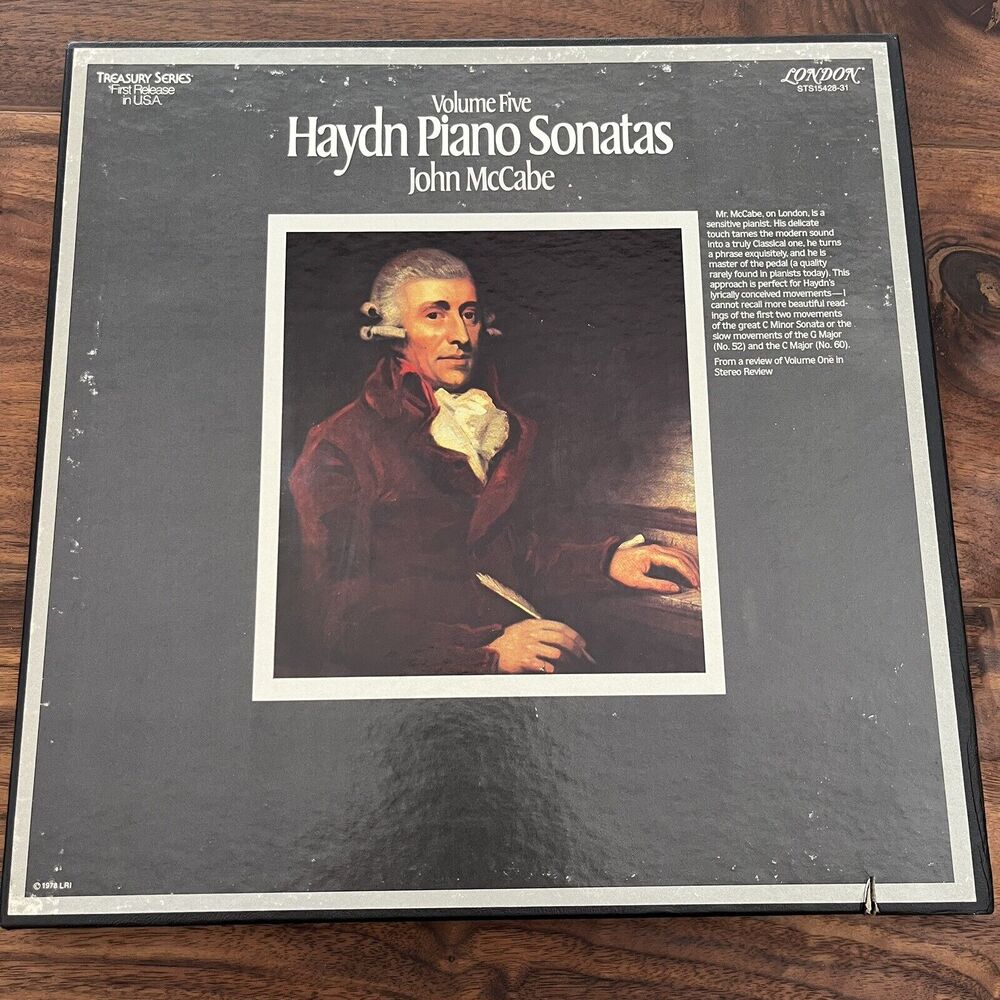 HAYDN Piano Sonatas Vol. 5 John McCabe 4xVinyl LP Box Set 977 London STS 15428